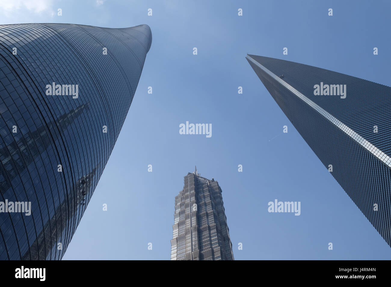 Centre financier de Shanghai gratte-ciel, Chine Banque D'Images