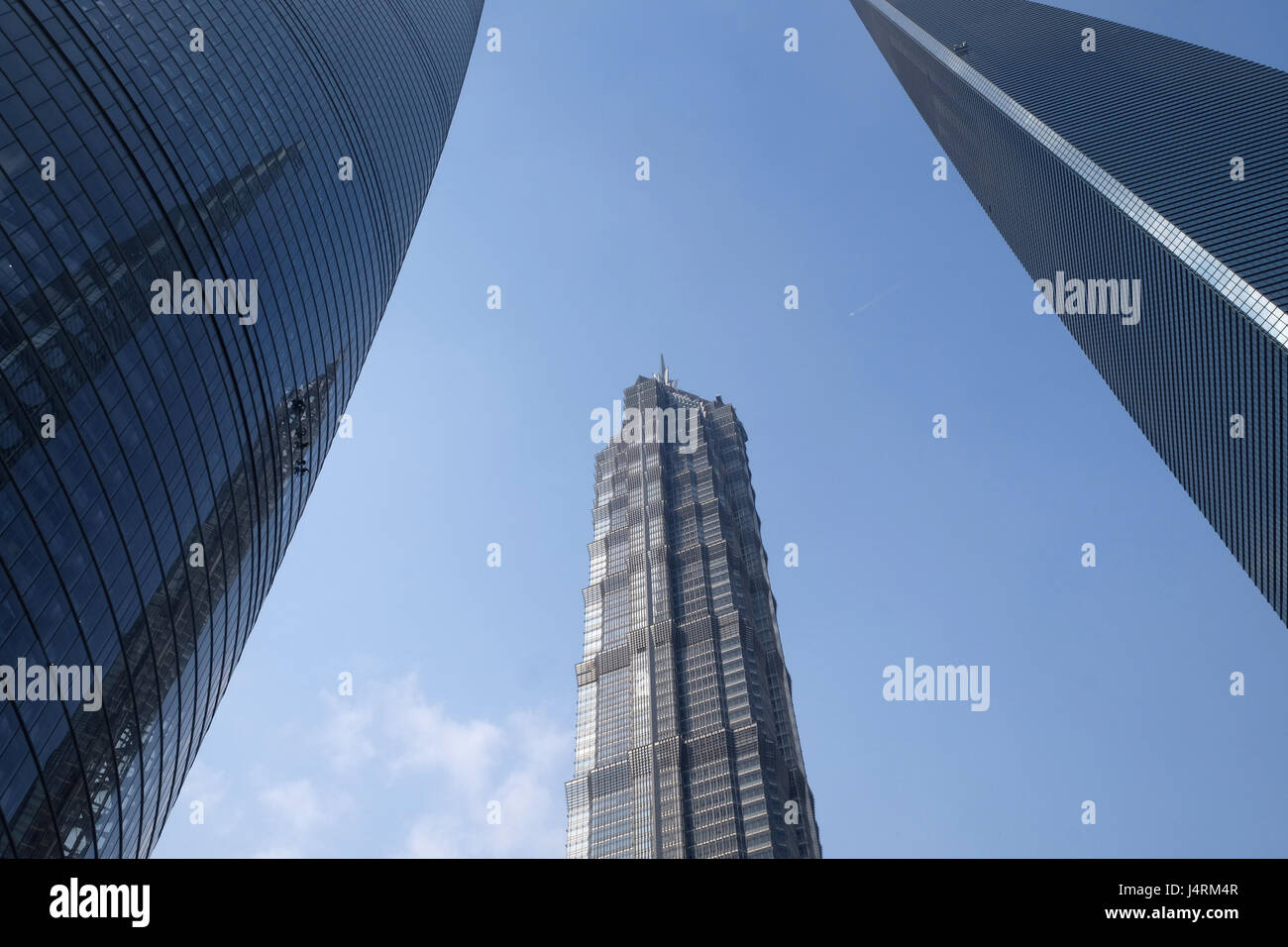 Centre financier de Shanghai gratte-ciel, Chine Banque D'Images
