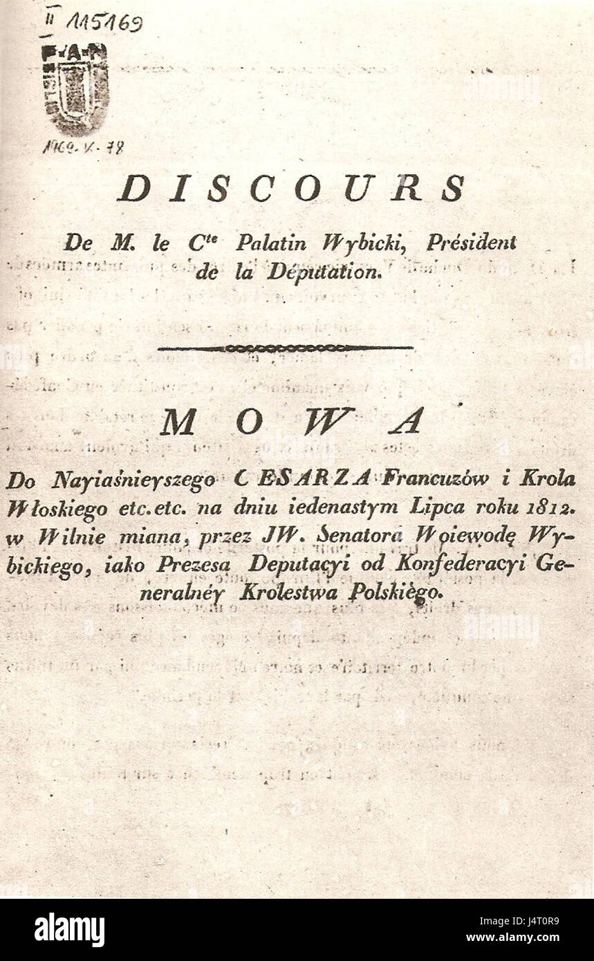 WybickiNapoleon1812 Banque D'Images