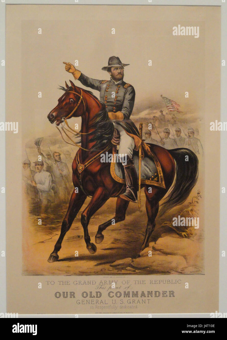 À la grande armée de la République (notre ancien commandant, général U. S. Grant), 1885 Currier & Ives Musée des beaux-arts, Springfield, MA DSC03974 Banque D'Images