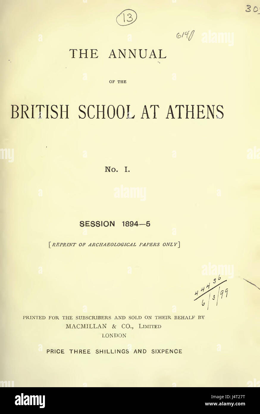 L'Assemblée annuelle de la British School at Athens Banque D'Images