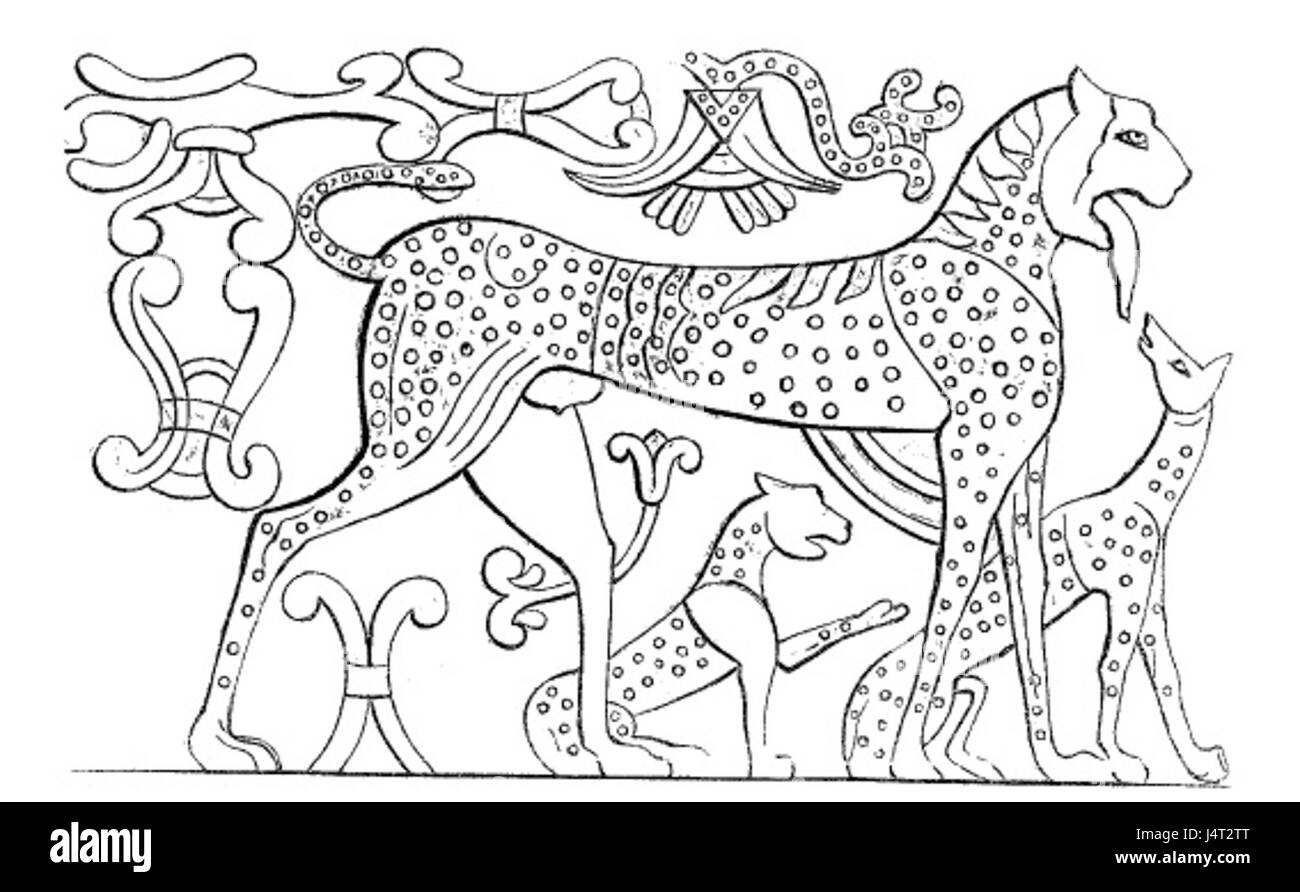 Tombe Campana dessin de fresque 2 Banque D'Images