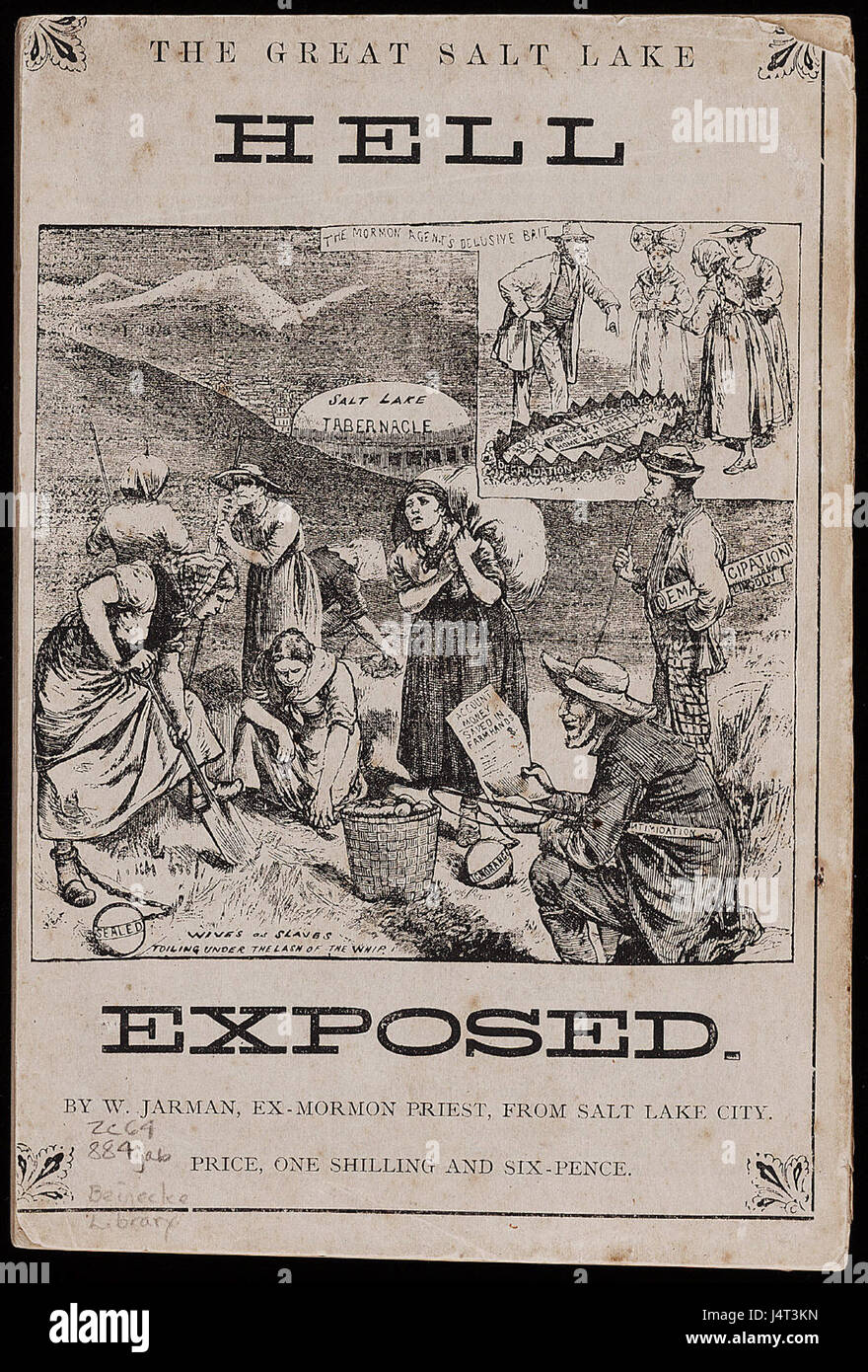Le grand lac salé l'enfer exposées par W Jarman Ex Prêtre Mormon Banque D'Images