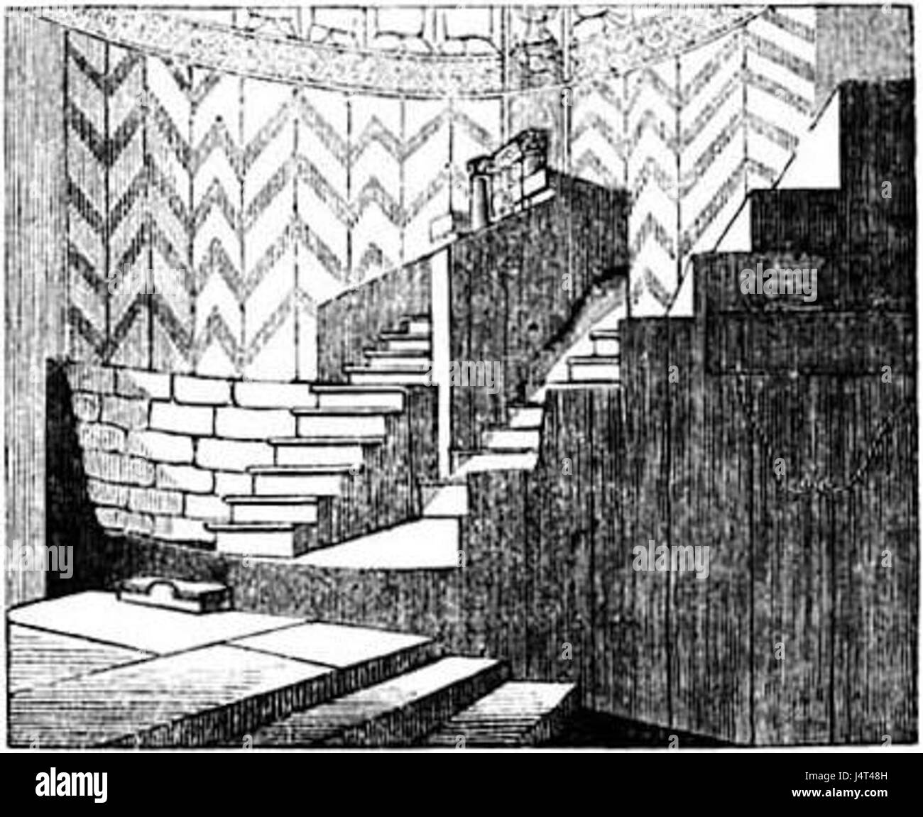 Le chœur de la cathédrale de Torcello, situé sur l'île de Torcello à Venise, en Italie, est une structure historique connue pour son style architectural byzantin et son importance religieuse et culturelle dans l'histoire chrétienne primitive de regionâ€™s. Banque D'Images