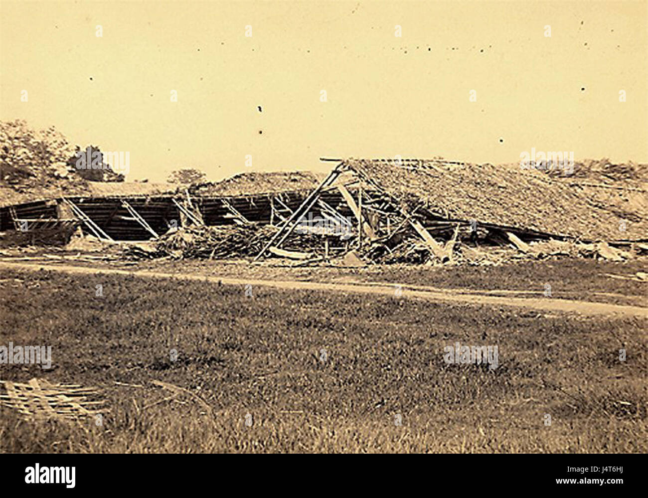 Une rue de Hanoi demolie Banque D'Images