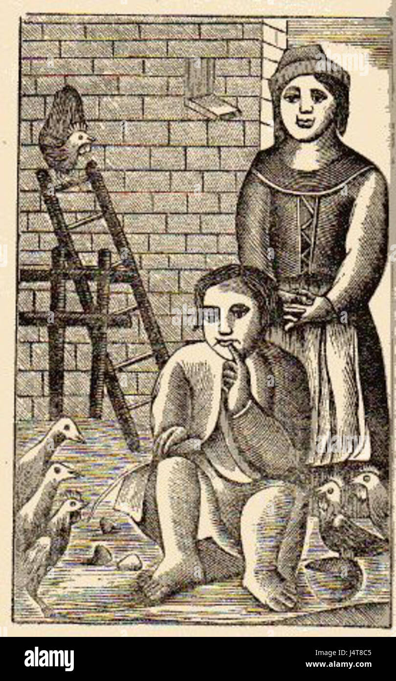 La xylographie fait référence à l'impression sur bois, une technique utilisée dans l'illustration de livres et les œuvres d'art. « Poulailler » peut désigner un artiste spécifique ou une œuvre liée à cette technique, mettant l'accent sur l'art des gravures sur bois. Banque D'Images