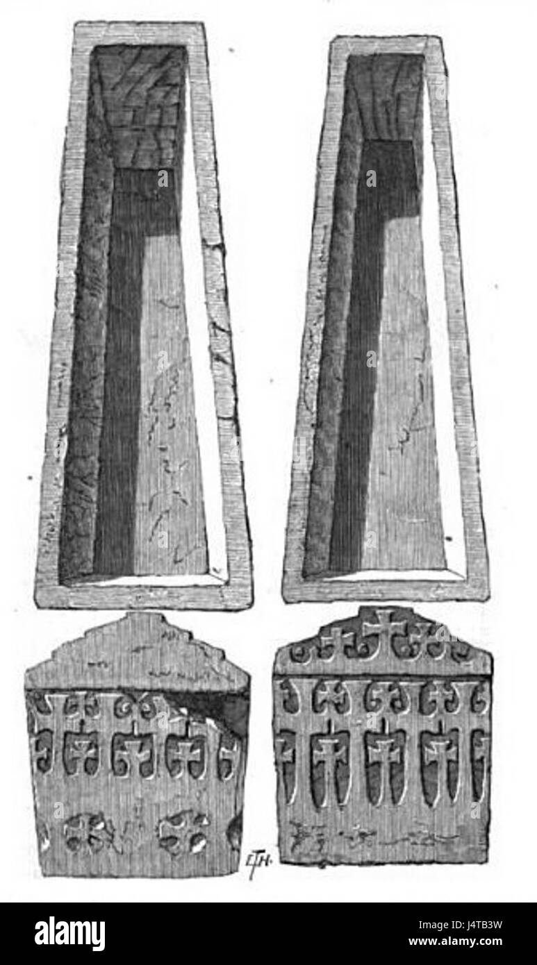 Clovis Gravestones Clotilda Banque D'Images