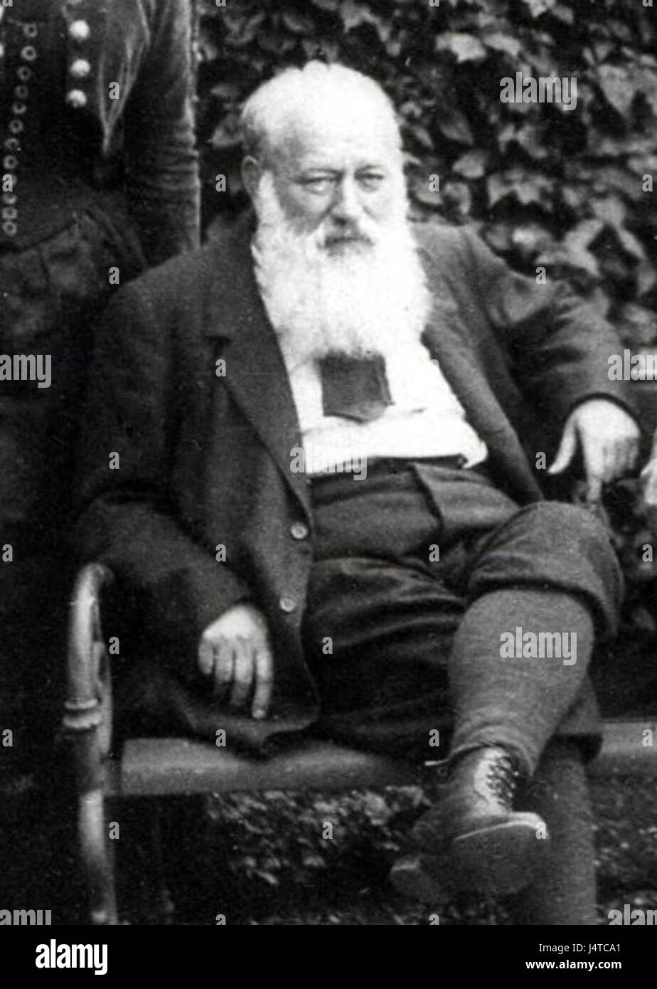 L'image se concentre sur Theodor Billroth, une figure importante de l'histoire médicale. Le travail de Billrothâ en chirurgie, en particulier dans les interventions abdominales, a jeté les bases des pratiques chirurgicales modernes. Banque D'Images