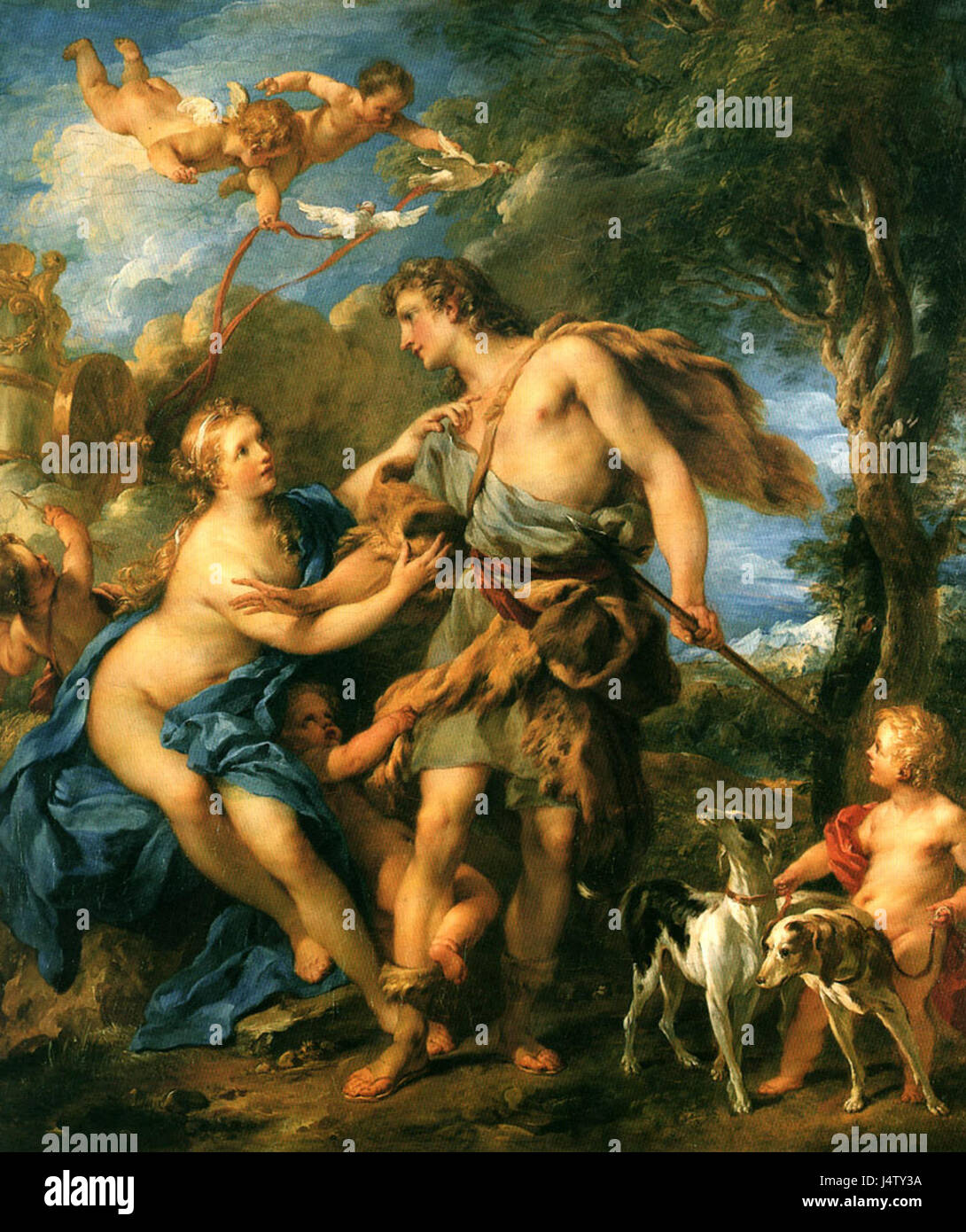 Vénus et Adonis Banque D'Images