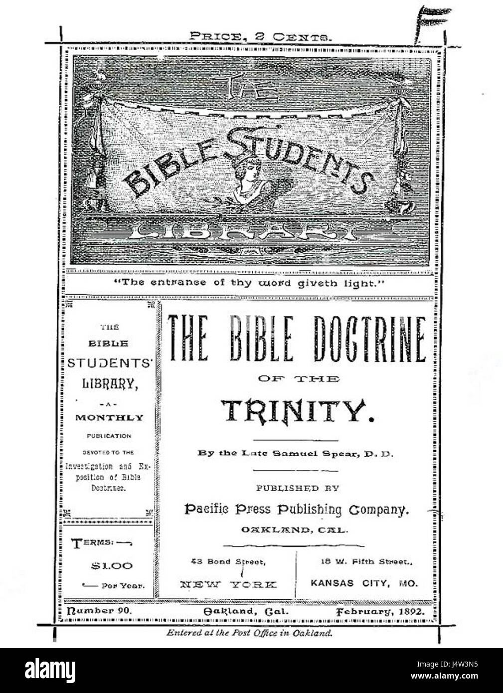 TheBibleDoctrineofTheTrinity1 Banque D'Images