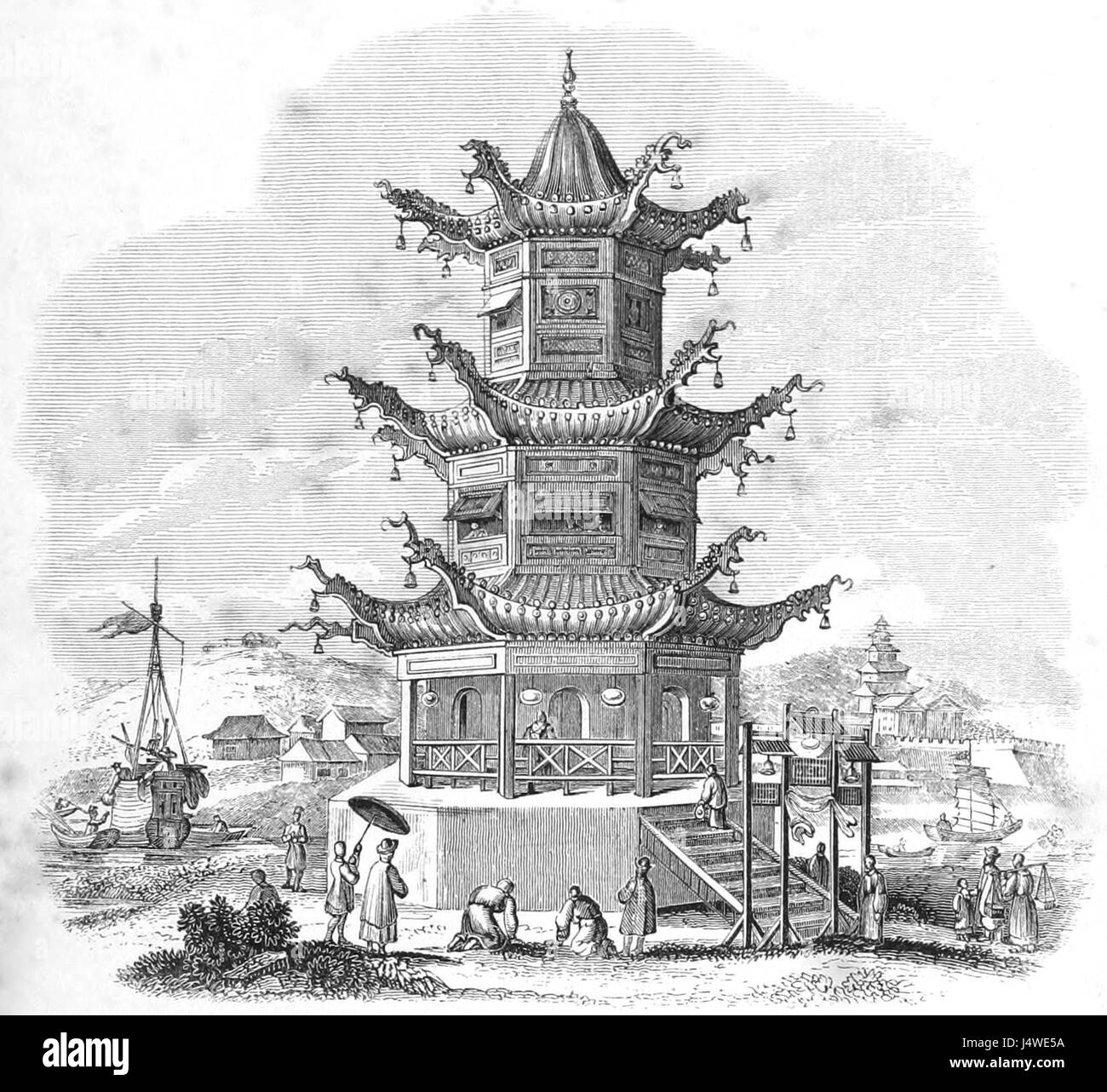 L'illustration de la page de titre (Chine son état et perspectives) Banque D'Images