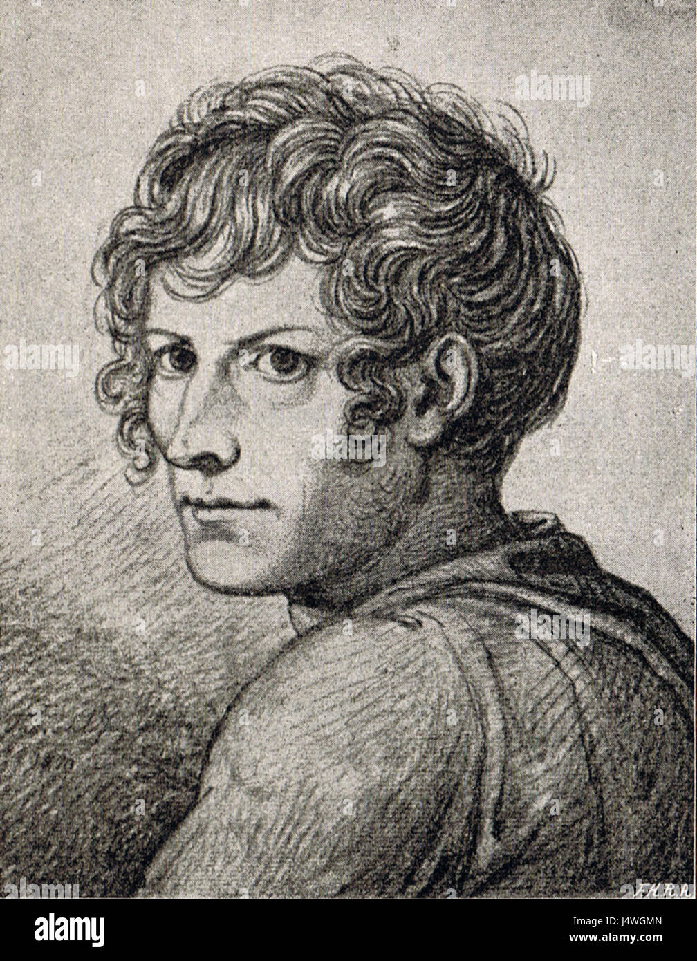 Thorvaldsen som ung Banque D'Images