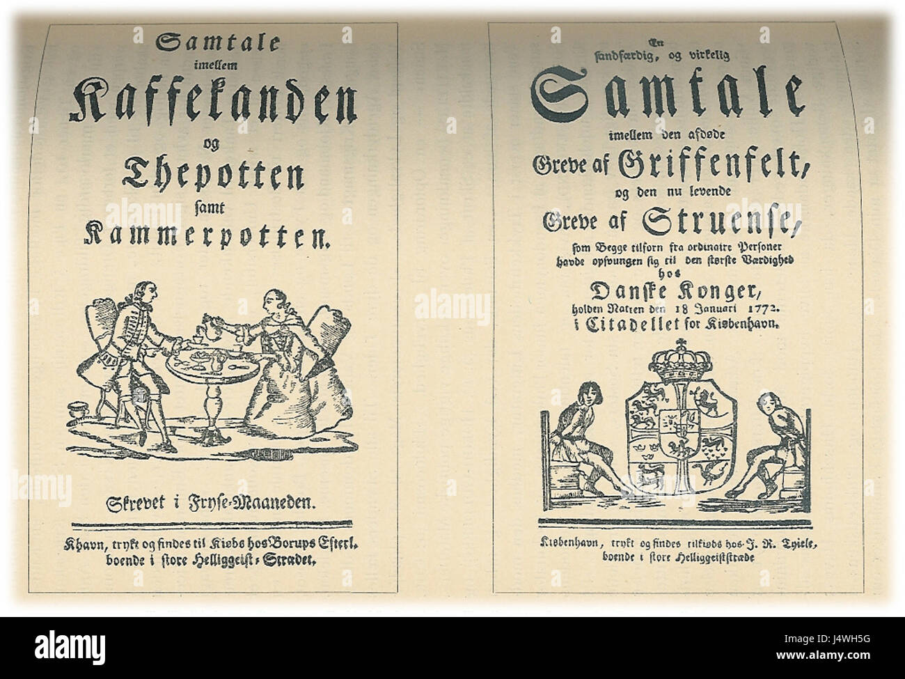 Un terme danois se référant à des périodiques axés sur la liberté de la presse, mettant probablement en vedette des publications prônant les droits de la presse au Danemark et en Europe. Banque D'Images