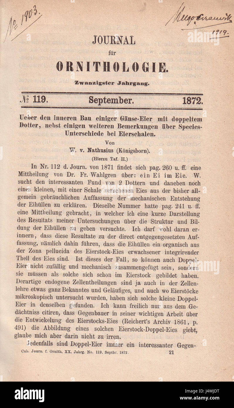 Un article sur Wilhelm von, une figure historique ou un concept, peut-être tiré d'une publication allemande. Banque D'Images