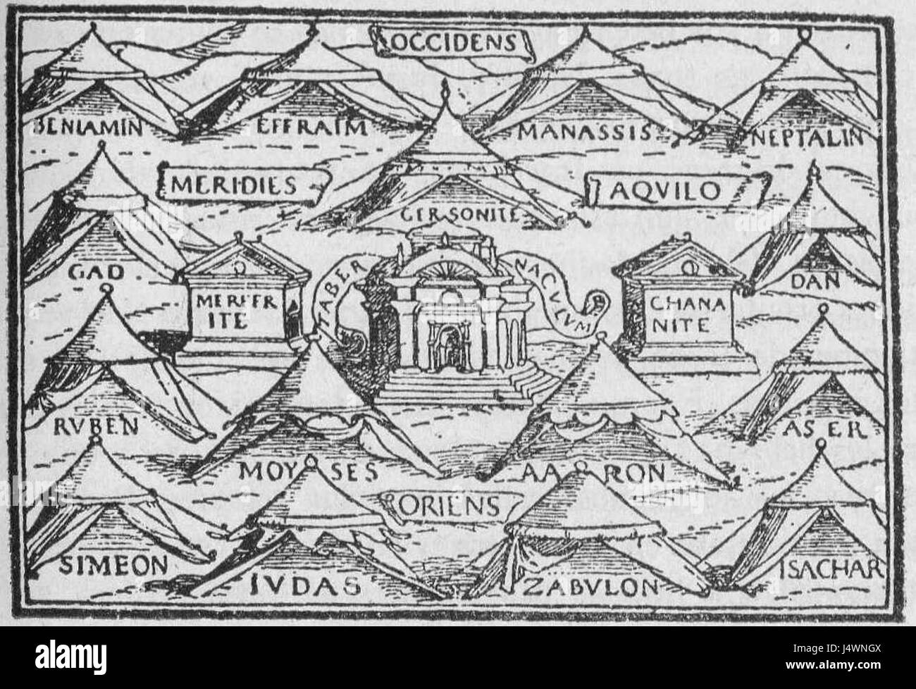 Tribus d'Israël. Banque D'Images