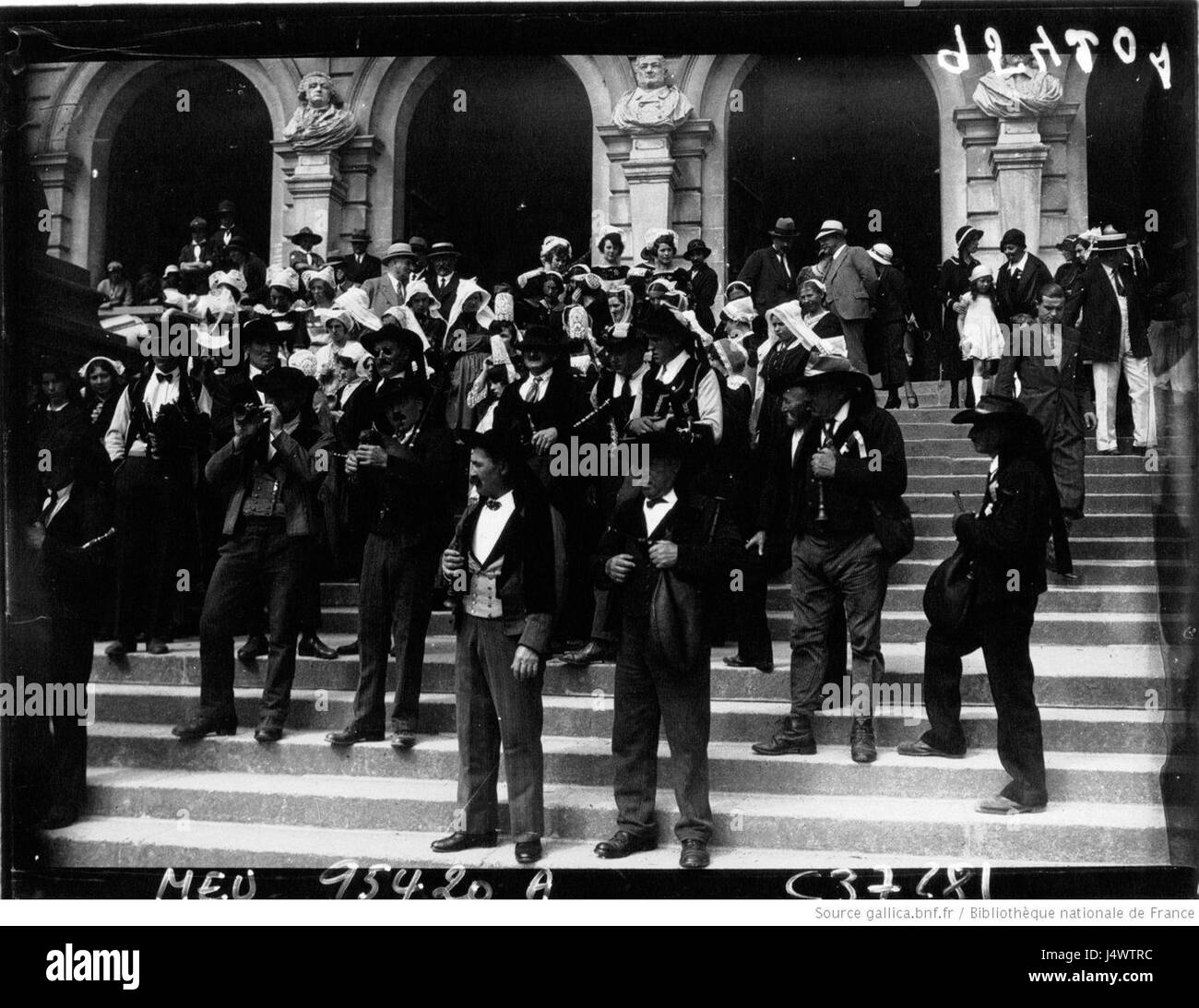 Vannes, France Bretagne 1532 1932, concours de binious, (3) Banque D'Images