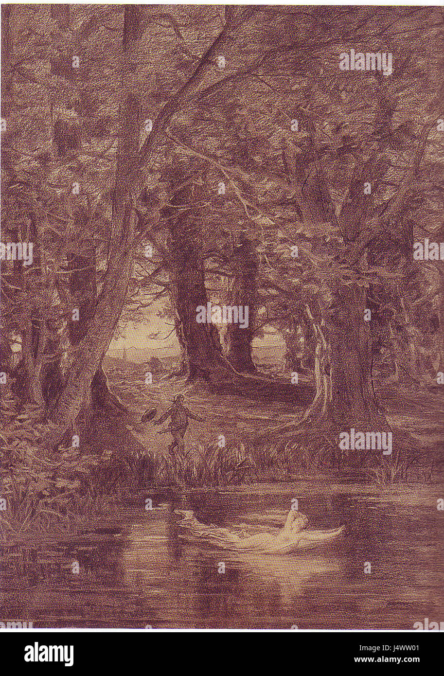 Yan Dargent Le spectre des marais Banque D'Images