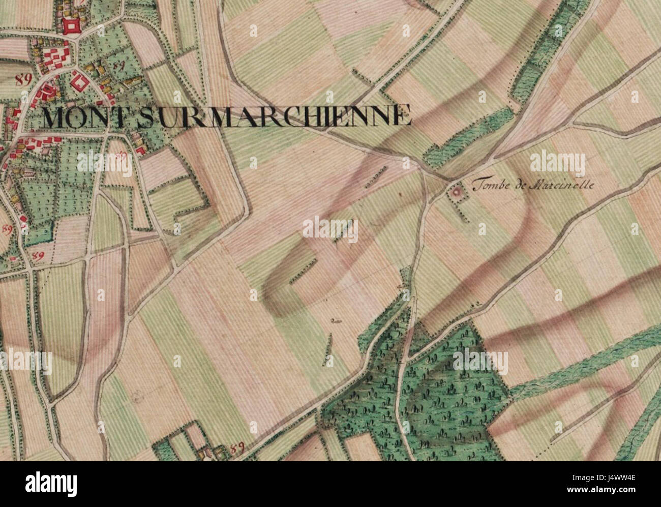 Tombe de tumulus de Marcinelle Marcinelle Banque D'Images