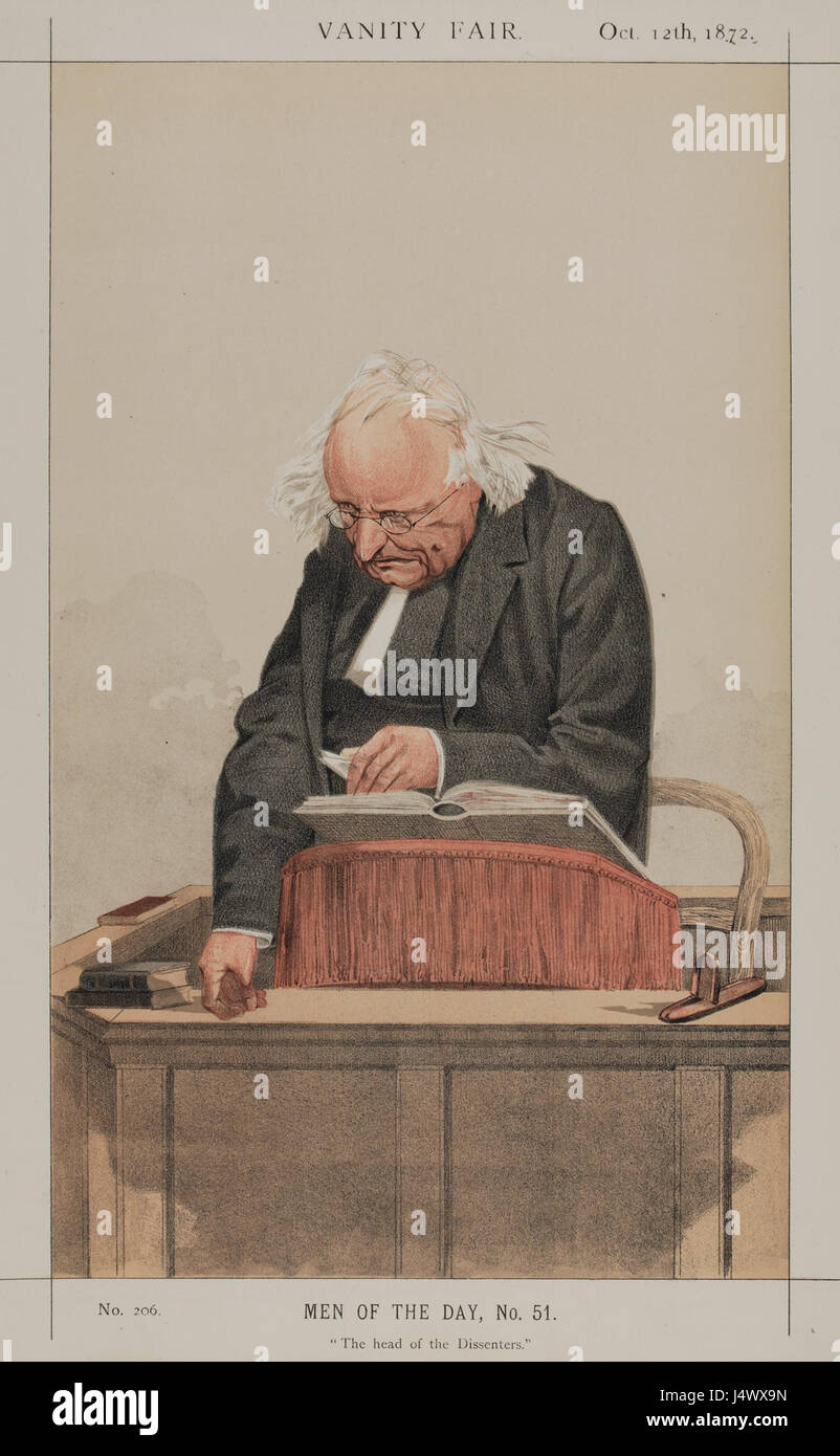 Thomas Binney, Vanity Fair, 1872 10 12 Banque D'Images