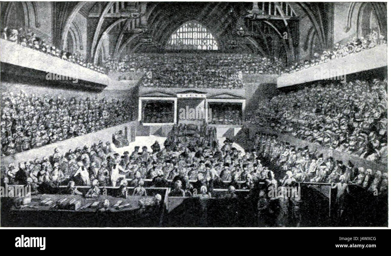 Le sentier de Warren Hastings, 1788 Banque D'Images