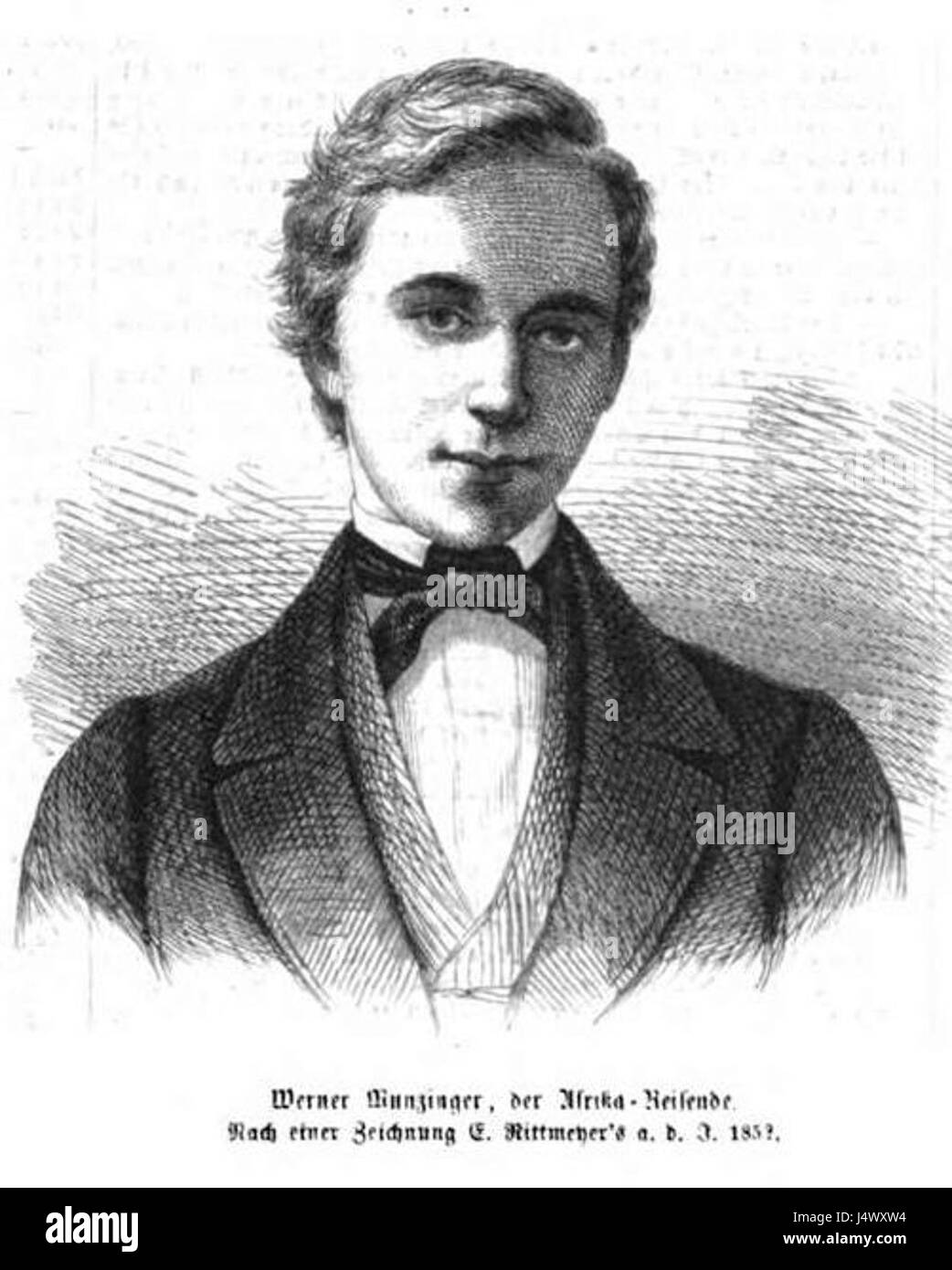 Werner Munzinger 1852 (IZ 391862 S 88 Vorlage v E Chrisment) Banque D'Images