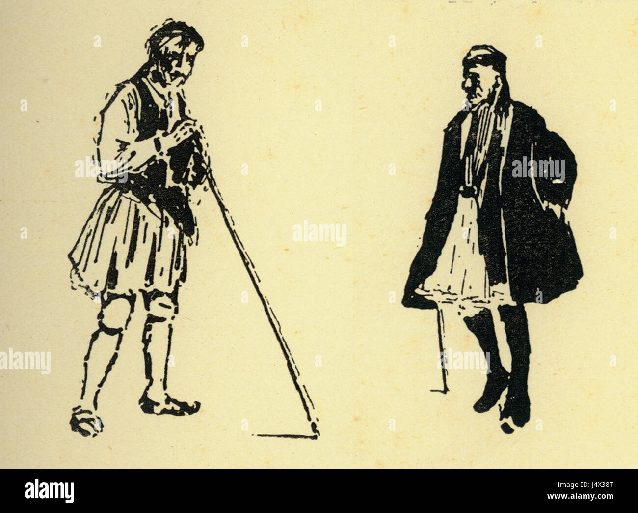 Costumes traditionnels de Dimitsana (2) Perilla Francesco 1929 Banque D'Images