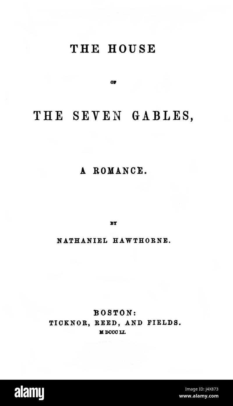 La House of the Seven Gables Banque D'Images
