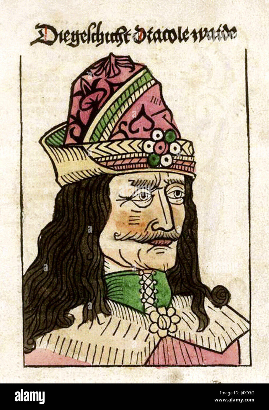 Vlad Tepes Blatt 2 Banque D'Images