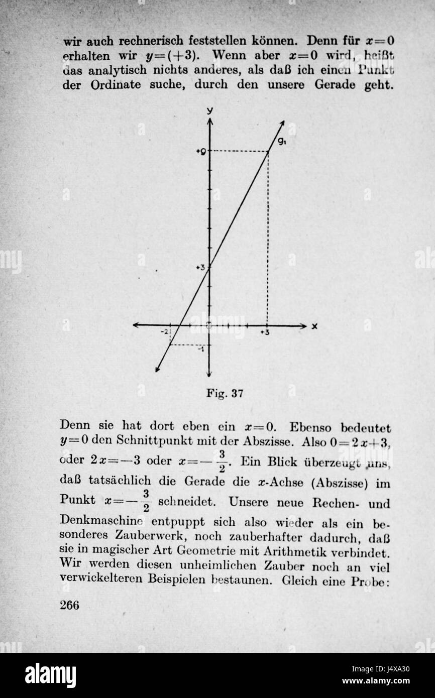 Vom Einmaleins Seite 266 zum Partie intégrante Banque D'Images