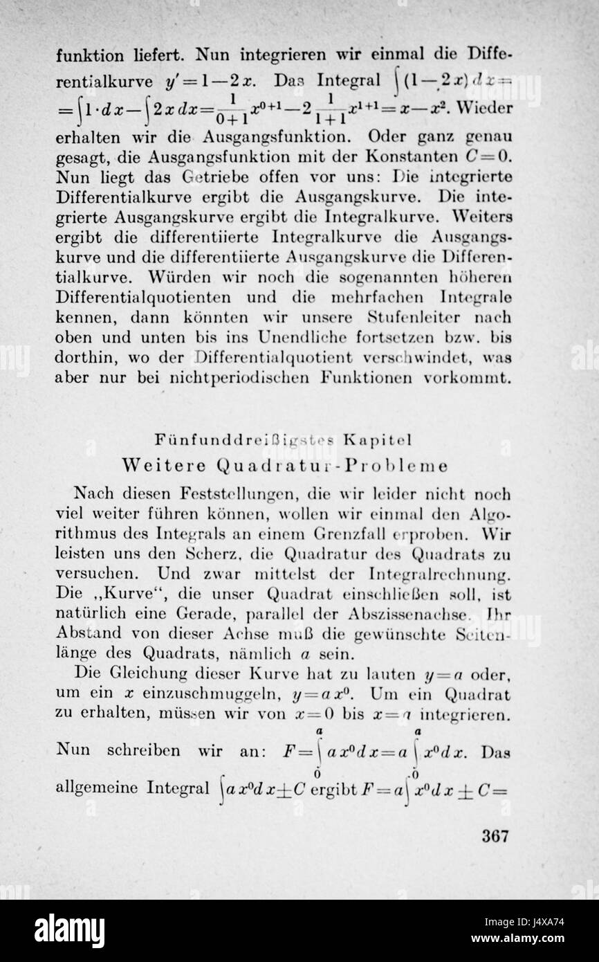 Vom Einmaleins Seite 367 zum Partie intégrante Banque D'Images