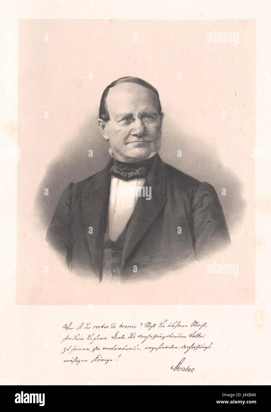 Wilhelm Grabow est un artiste d'origine allemande, peut-être impliqué dans des œuvres historiques ou artistiques du XIXe siècle. Banque D'Images