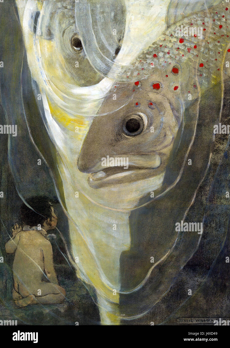 Les bébés de l'eau(Restauration) Banque D'Images