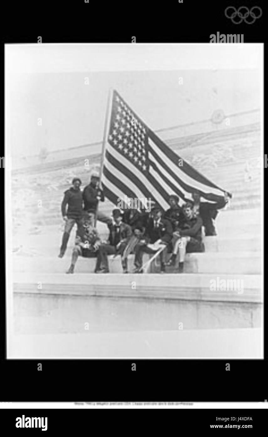 Délégation des USA au Jeux Olympiques d'été de 1896 Banque D'Images