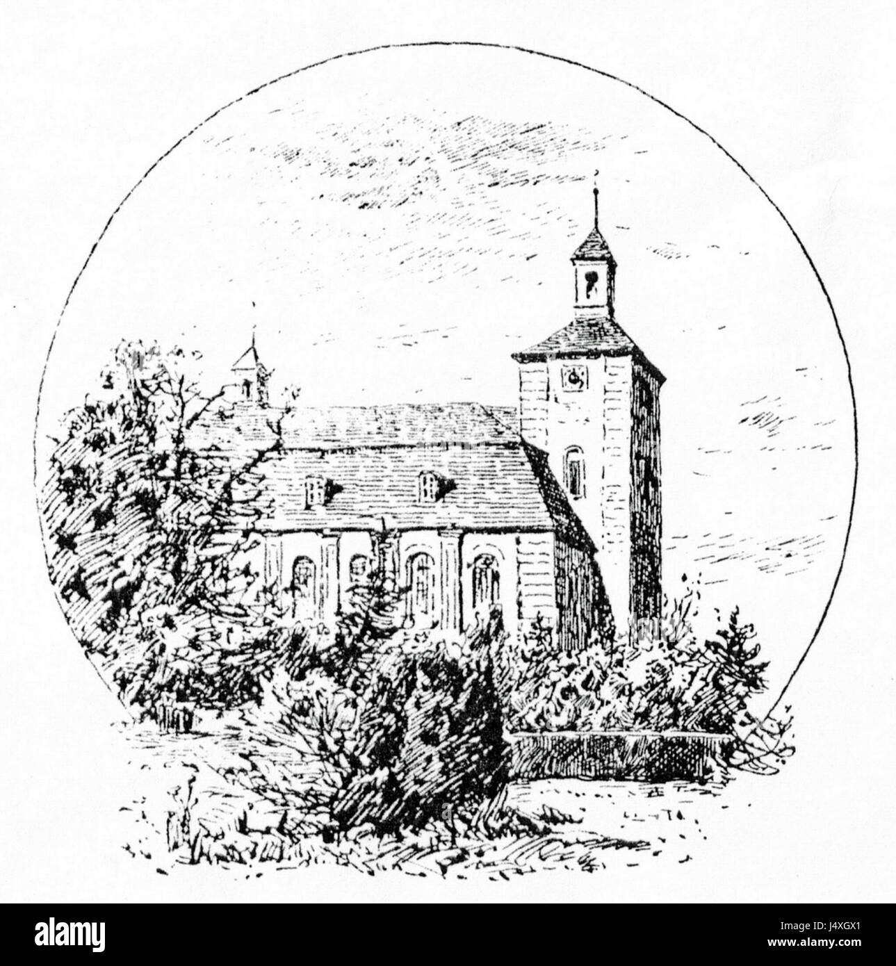 Uetersen Klosterkirche 01 1892 Banque D'Images