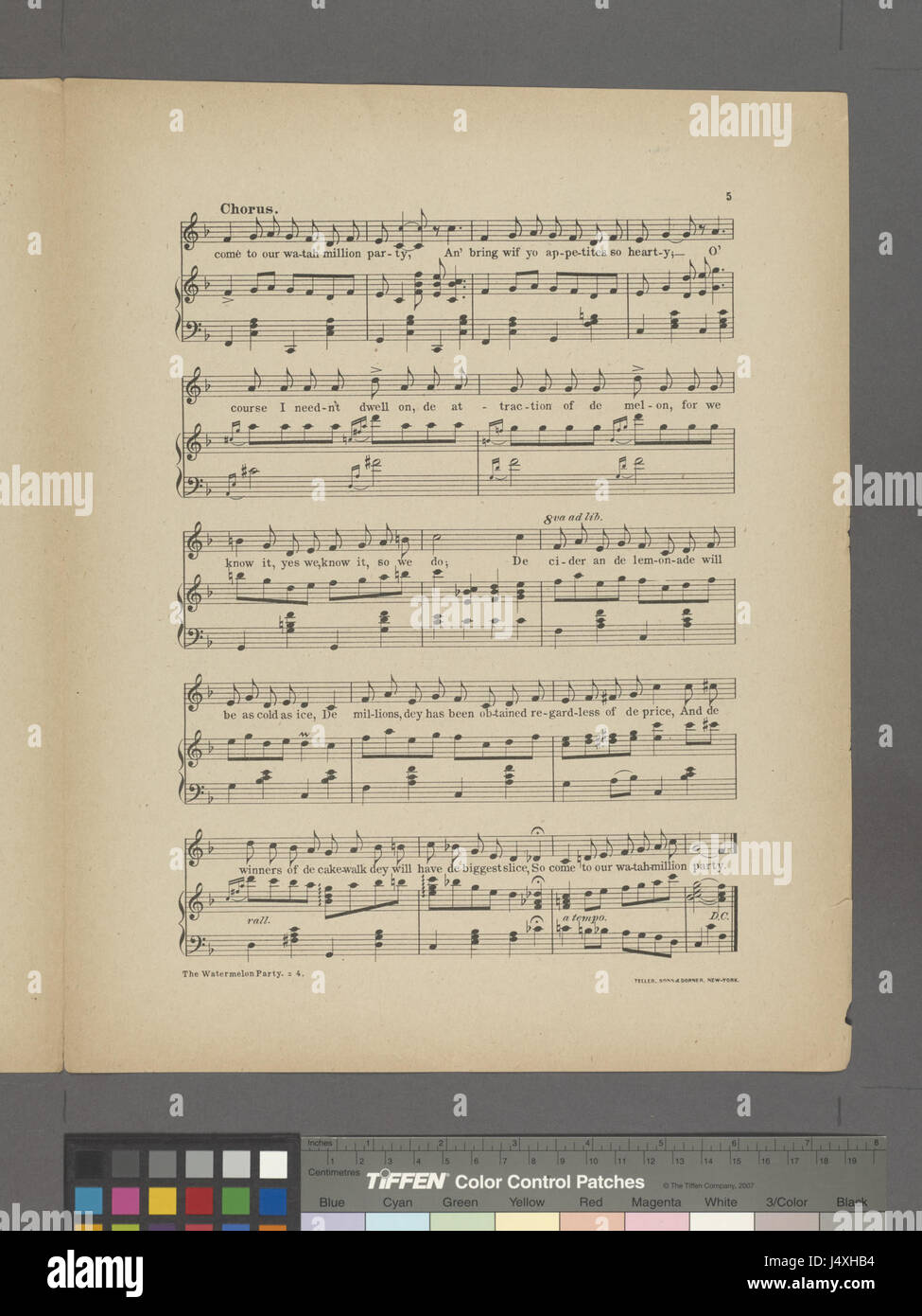 'The Watermelon Party' est une référence historique ou une pièce artistique, potentiellement liée à un événement, une œuvre d'art ou une représentation culturelle spécifique, mais sa signification détaillée est enracinée dans un contexte historique. Banque D'Images