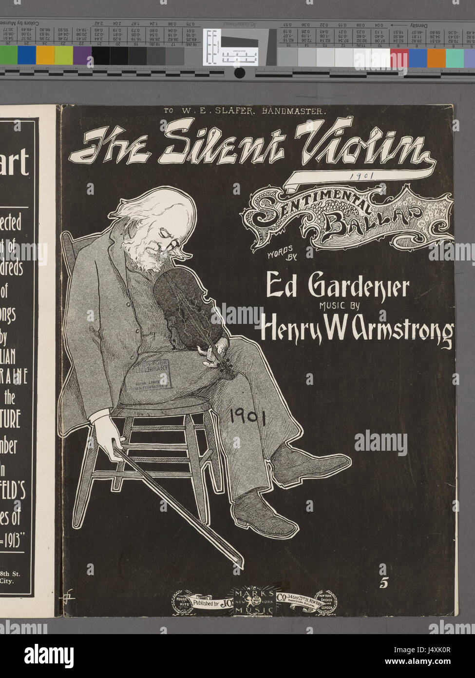 Le violon silencieux (NYPL Hadès 1933462 1998729) Banque D'Images