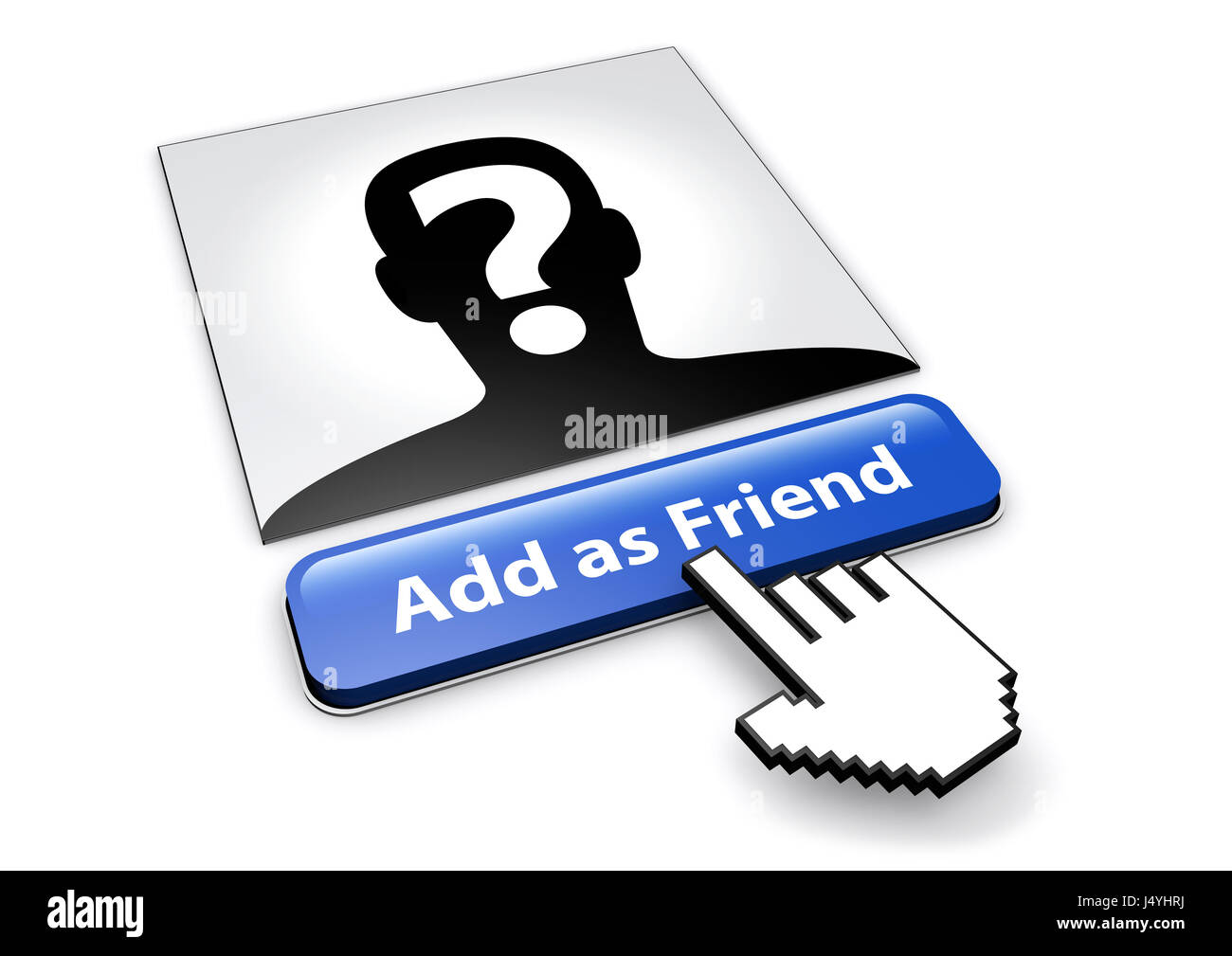 Réseau social et des nouveaux médias de la sécurité sur le web et Internet security concept 3d illustration. Banque D'Images