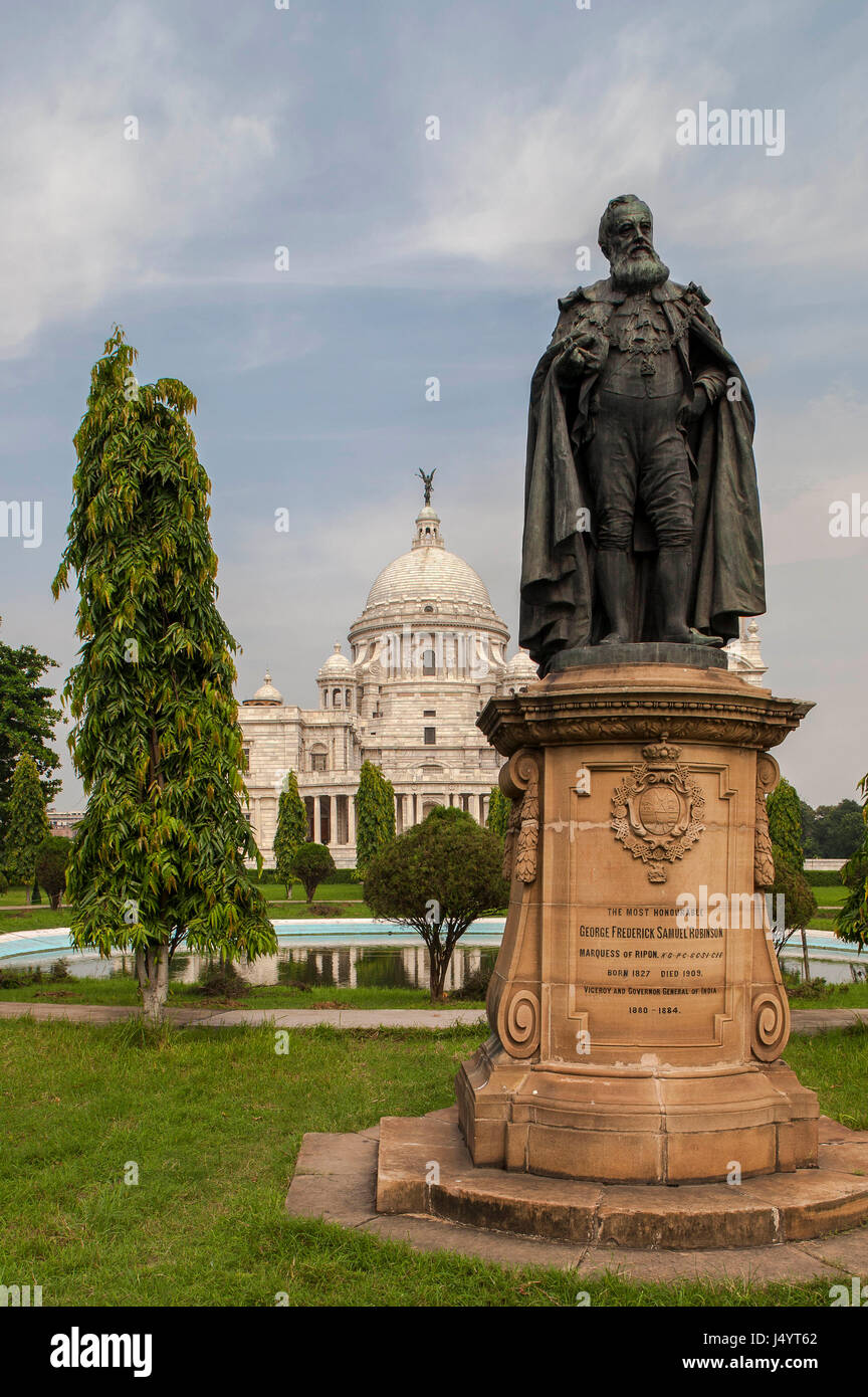 Victoria Memorial, Kolkata, Bengale occidental, Inde, Asie Banque D'Images