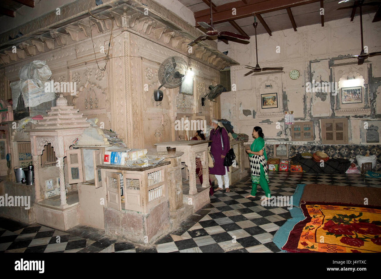 Gopala bhatta goswami temple, Mathura, Uttar Pradesh, Inde, Asie Banque D'Images