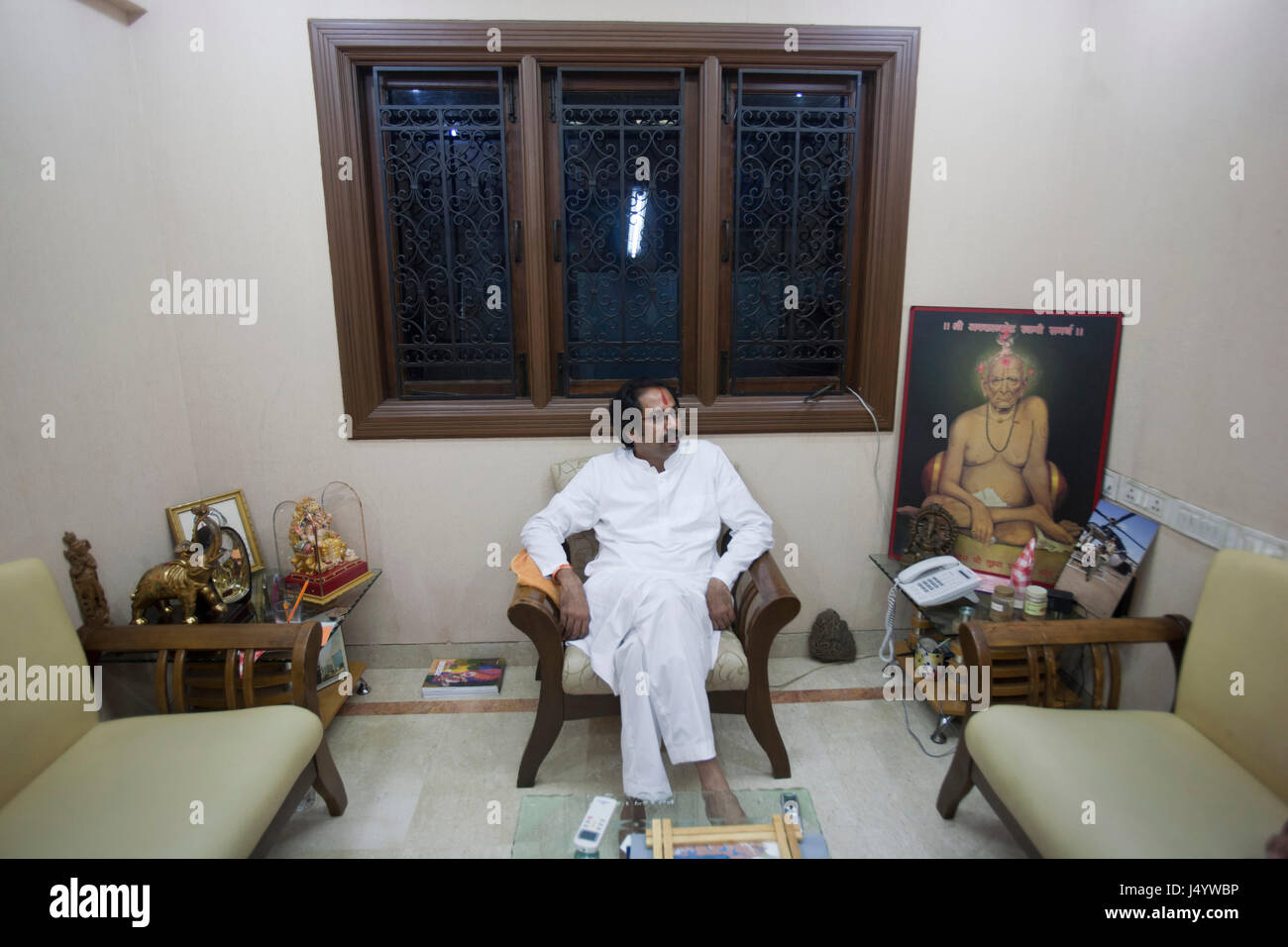 Homme politique indien uddhav thackeray, Maharashtra, Inde, Asie Banque D'Images