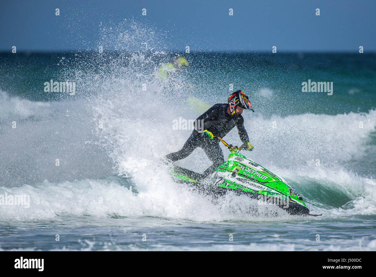 Un avenant à l'IFWA jetski Jetski Jet Ski Championnats d'action spectaculaires championnats de l'IFWA Bataille des pilotes les embruns Watersports Banque D'Images