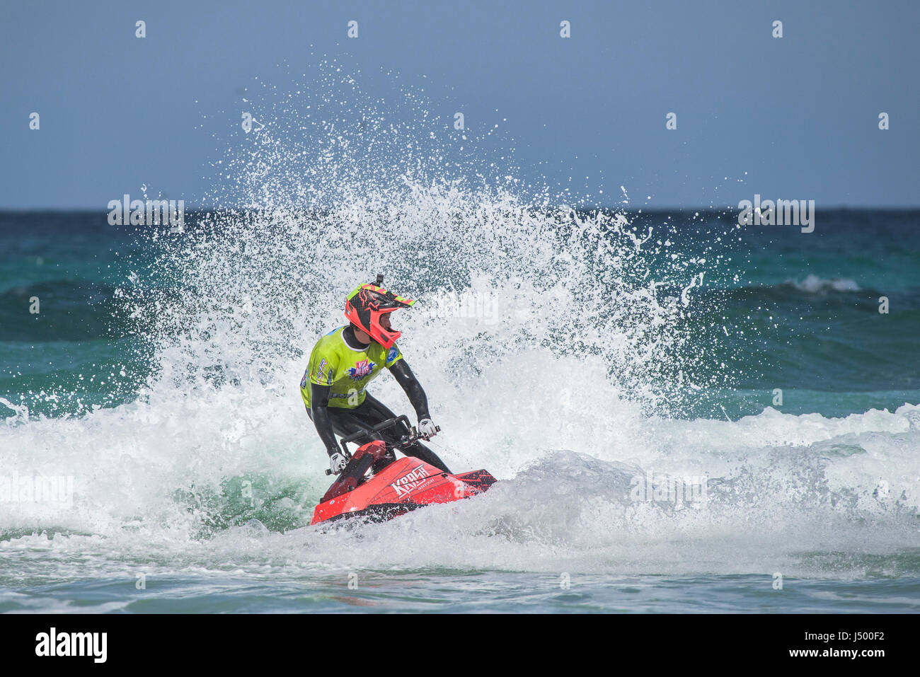 Un avenant à l'IFWA jetski Jetski Jet Ski Championnats d'action spectaculaires championnats de l'IFWA Bataille des pilotes les embruns Watersports Banque D'Images