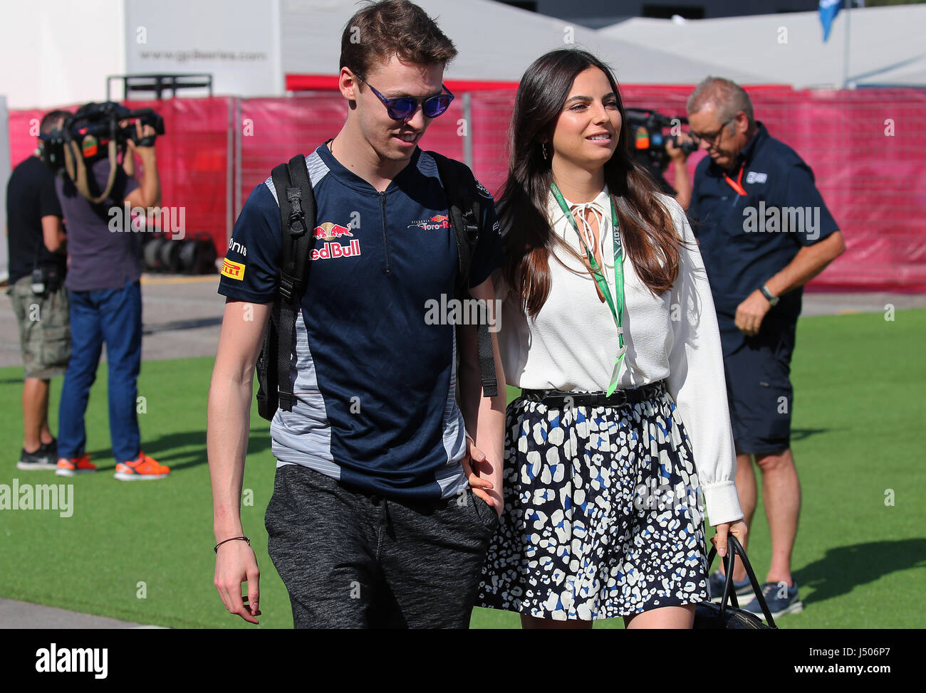 Barcelone, Espagne. 14 mai, 2017. Daniil Kvyat et petite amie Kelly piquet au cours de l'espagnol Grand Prix de Formule 1 sur le circuit de Catalunya le 14 mai 2017 dans Montmelo, Espagne. Gtres más información : crédit en ligne Comuniación,S.L./Alamy Live News Banque D'Images