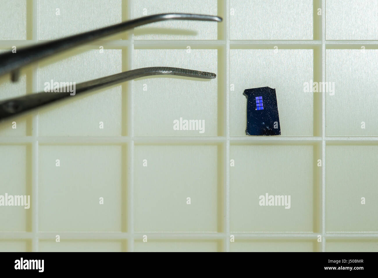 (170515) -- CANBERRA, 15 mai 2017 (Xinhua) -- La photo non datée fournie par l'Université nationale australienne (ANU) montre l'exode sur une puce, des chercheurs de l'École d'ingénieurs de recherche de l'ANU. Les chercheurs de l'ANU ont mis au point une percée en permettant aux cellules du cerveau à "croître et former des circuits prévisibles dans un développement qui pourrait conduire à la création de prothèses pour l'organe vital. (Xinhua/ANU)(GL) Banque D'Images