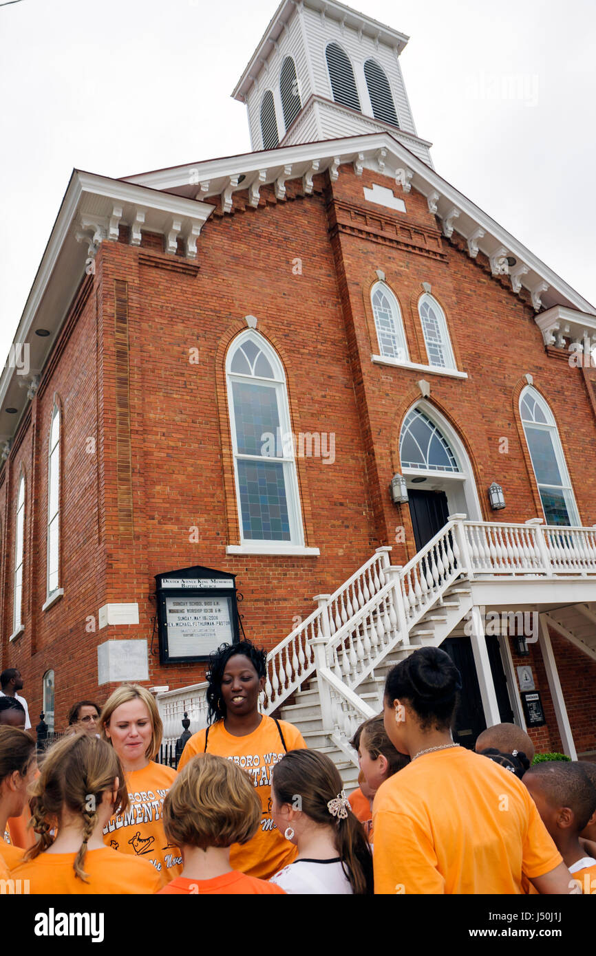 Montgomery Alabama, Dexter Avenue King Memorial Baptist Church, Martin Luther King Jr., pasteur, mouvement des droits civils, Black Blacks Africains ethniques Banque D'Images