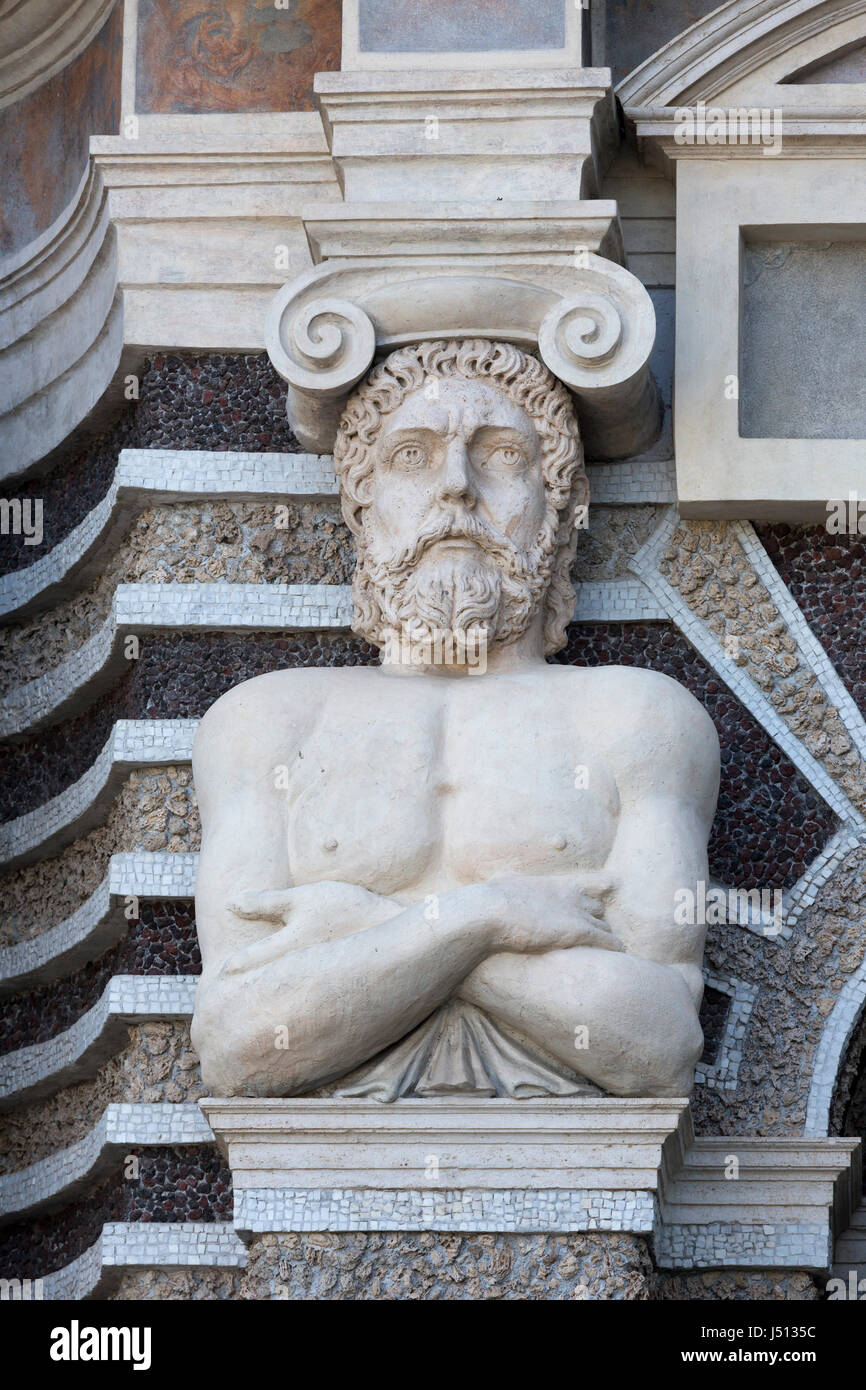 La fontaine de l'orgue, la Villa d'Este, Tivoli, près de Rome, Italie Banque D'Images