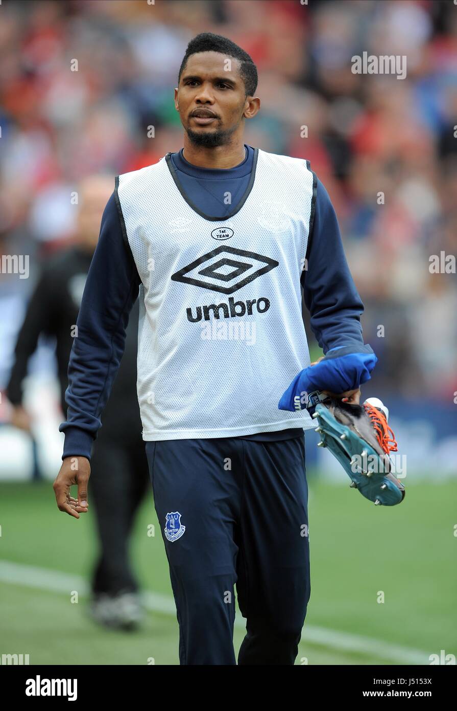 SAMUEL ETO'O FC Everton FC Everton Old Trafford Manchester en Angleterre 05 octobre 2014 Banque D'Images