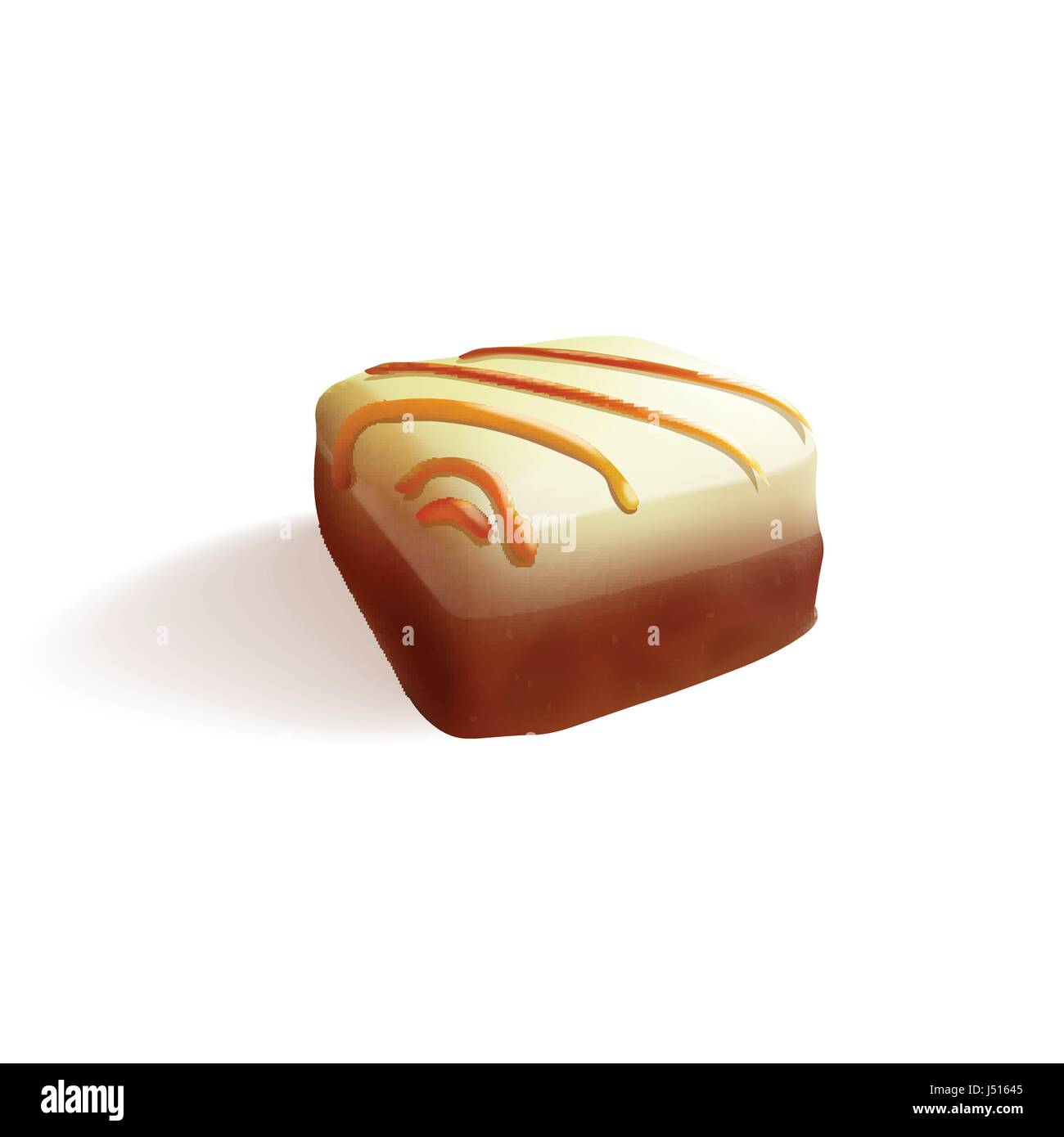 Bonbons au chocolat. Vector illustration isolé sur fond blanc Illustration de Vecteur