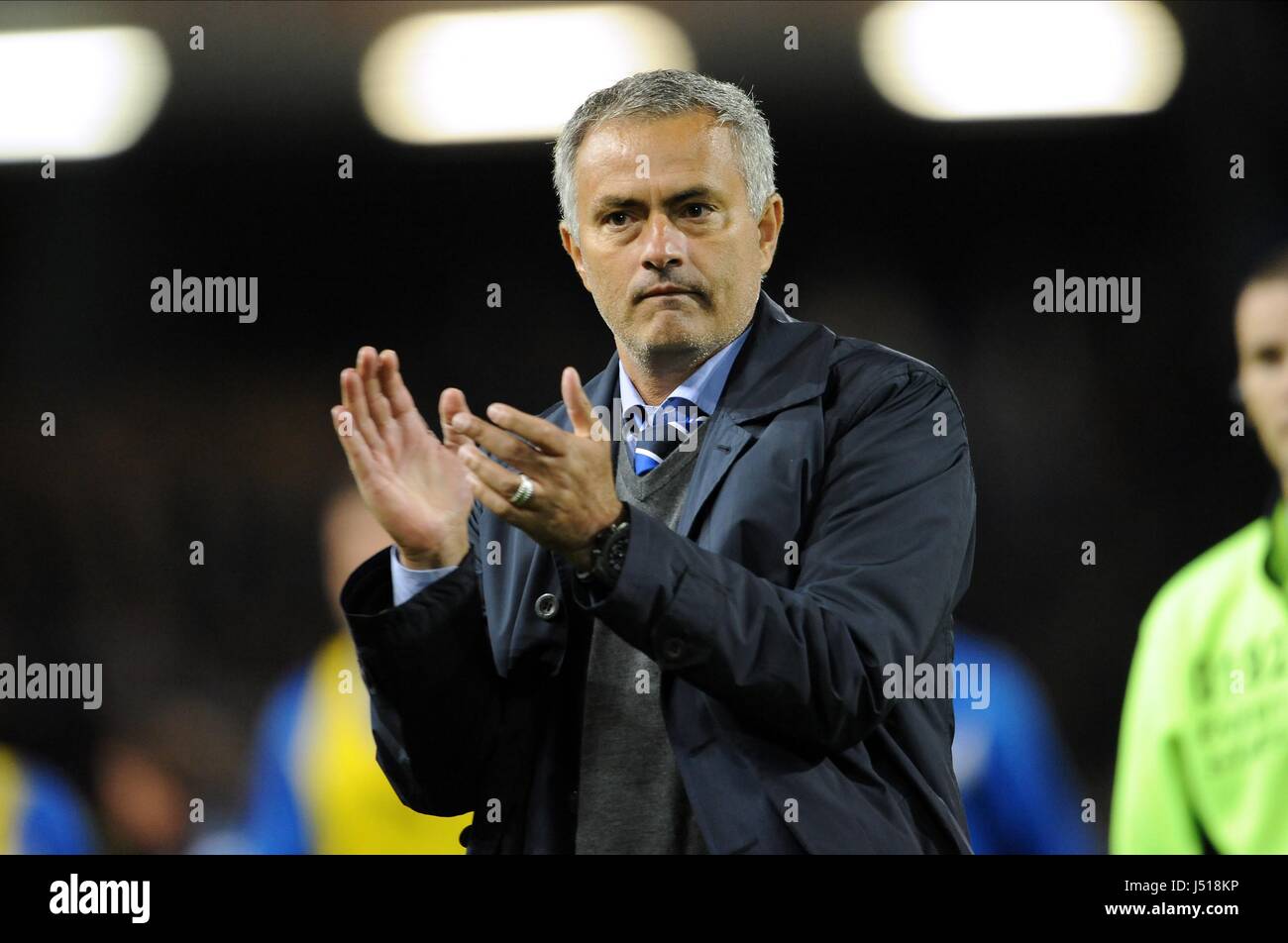 JOSE MOURINHO de sifflet final BURNLEY FC Chelsea FC V BURNLEY TURF MOOR ANGLETERRE 18 Août 2014 Banque D'Images