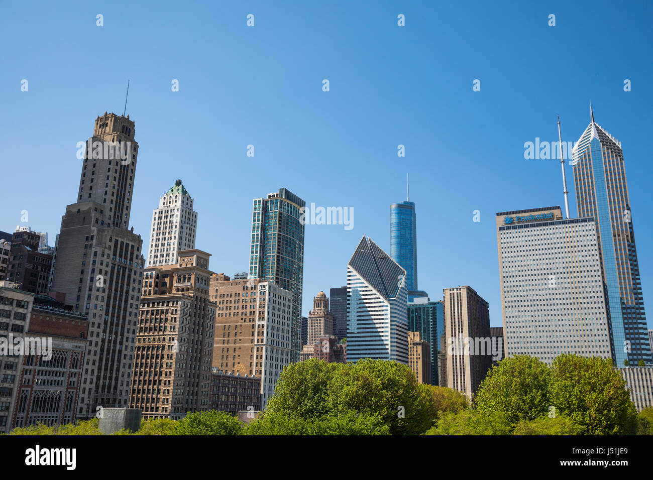 Grant Park Chicago/Millenium Park Banque D'Images